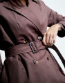 Trench Coat de Linho Gaudi Mascavo