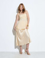 Saia Cetim Midi Ses Salines Butter Yellow