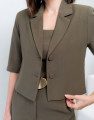 Blazer Cropped Gaudí Verde Militar