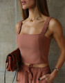 Top Cropped Orbe Amêndoa