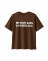 Camiseta Mom Marrom