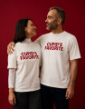 Camiseta em Algodão Cupids Favorite Off White