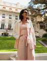 Calça Reta Amarração Cami Rosa