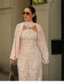 Conjunto em Renda Bariloche Rosa Claro