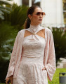 Top Annecy Renda  Rosa Claro