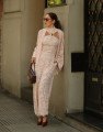 Top Annecy Renda  Rosa Claro