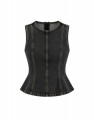 Blusa Peplum Porto Denim Black